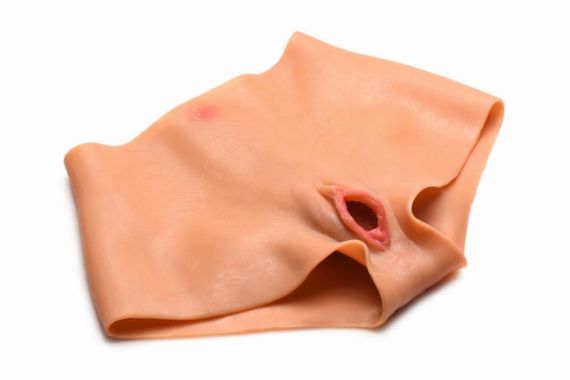 Накладна вагіна Master Series Silicone Vagina + Butt Panties — Medium Sex Aura | Зображення 1