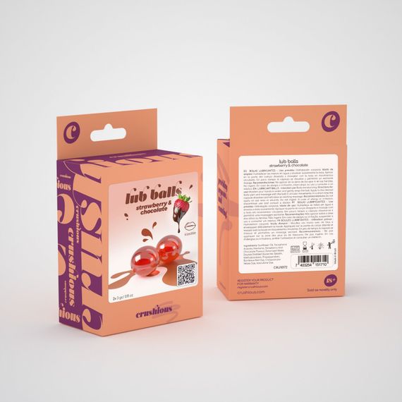 Вибухові кульки зі смаком полуниці та шоколаду Balls lub strawberry&chocolate | Зображення 1