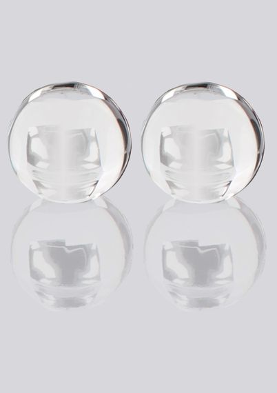 Вагінальні кульки тренажер Кегеля ToyJoy Pearl Drops — скляні, гладкі, діаметр 3 см, по 31 г, з мішечком | Зображення 2