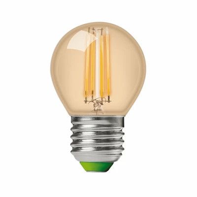 Лампочка Eurolamp LED G45 5W 530 Lm E27 3000K deco 2шт (MLP-LED-G45-05273(Amber)) | Зображення 1