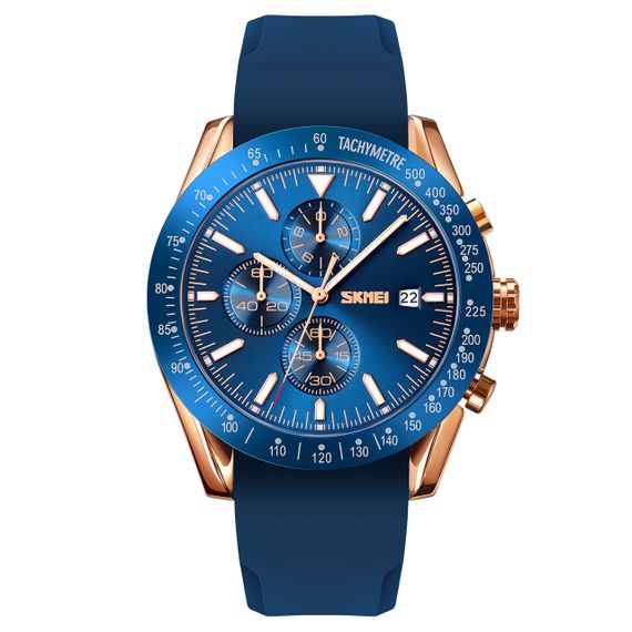 Годинник S2kmei 9253PRGBU Rose Gold-Blue Sil