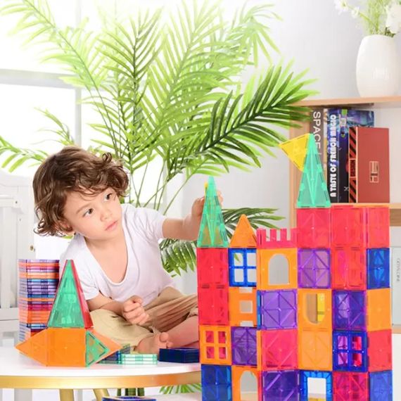 Дитячий конструктор D018, магнітні блоки 110 деталей | Зображення 3