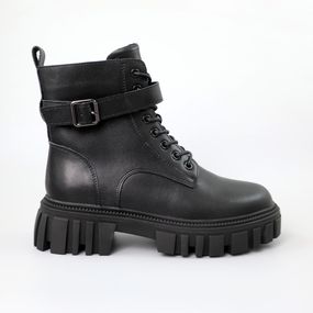 Черевики жіночі шкіряні 590563 Чорні 36 37 38 39 40 41