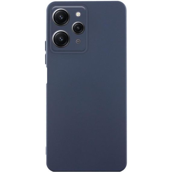Чехол TPU GETMAN Liquid Silk Full Camera для Xiaomi Redmi 12 Синий / Midnight Blue