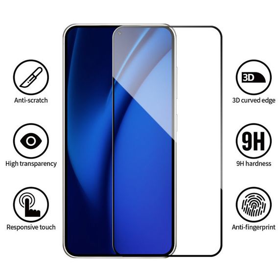 Защитное 2.5D стекло Blueo Full Cover HD для Samsung Galaxy S25 | Зображення 4