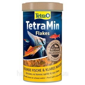 Корм сухой Tetra Min Flakes для тропических аквариумных рыбок в хлопьях 250 мл