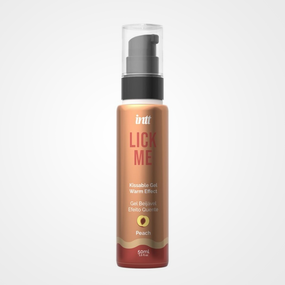 Оральный лубрикант с согревающим эффектом INTT COSMETICS Lick Me Kissable Gel, персик, 50 мл Sex Aura