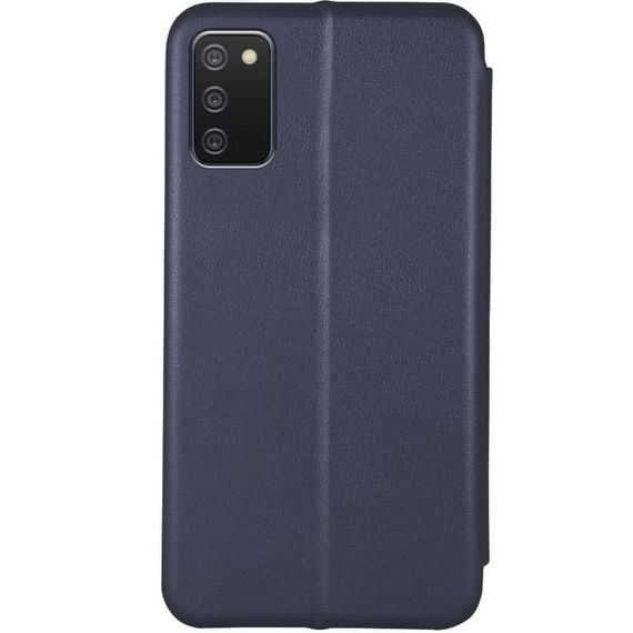 Шкіряний чохол-книжка Classy для Samsung Galaxy A03s / A02s Темно-синій | Зображення 1