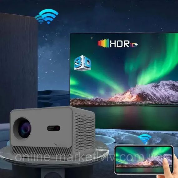 Портативний проектор 1/8GB 4K, WIFI Android 12, від мережі XPRO M10 (234575756_3444) | Зображення 6
