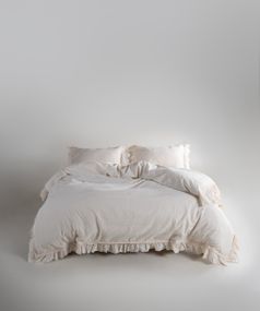 Постельное белье Limasso Stonewashed Francesca 200 х 220 см Cream