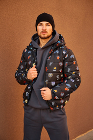 Куртка НБА чорний S XL