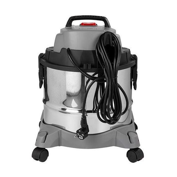 Пилосос будівельний, 1,4 кВт, >17 кПа, бак 20 л нержавіюча сталь 410, розетка, HEPA фільтр, шланг 3 м | Зображення 3