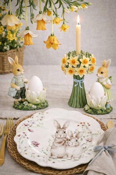 Тарілки порцелянові "Spring Story", набір 4 тарілки Ø19.5см | Зображення 1