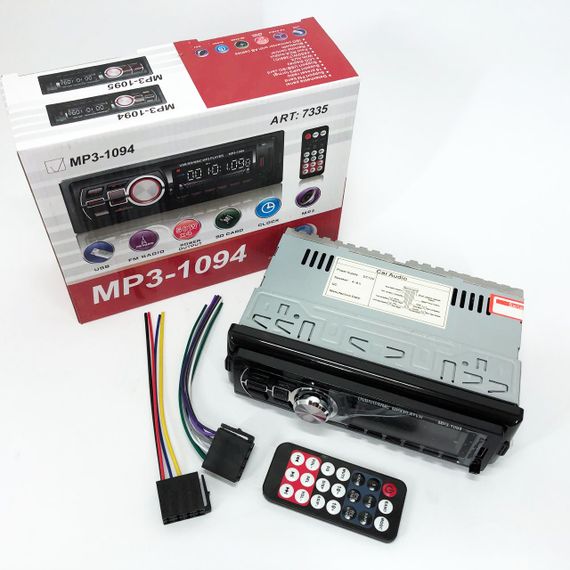 Автомагнітола зі знімною панеллю MP3 1094 з Bluetooth та пультом / Магнітола в машину / Автомобільна | Зображення 4