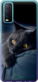 Чохол на Vivo Y20 Димчастий кіт "825t-2078-2448"