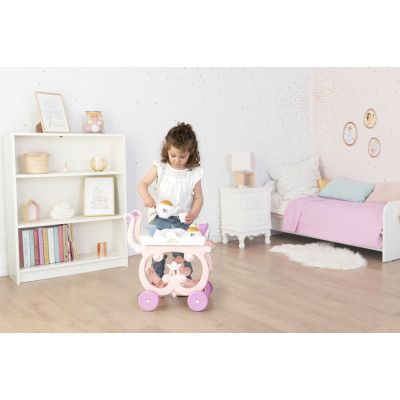 Игровой набор Smoby Тележка Дисней Принцессы со съемным подносом с сервизом 17 аксессуаров (312502) | Зображення 4