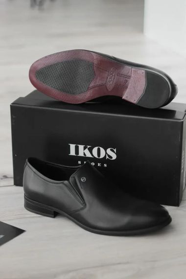 Шкіряні чоловічі туфлі - мінімалізм, що підкреслює статус 40 розмір | Зображення 3