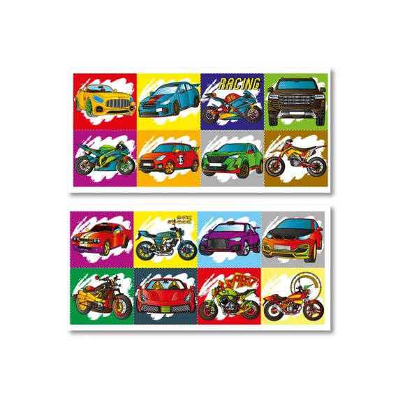 Детская раскраска "Авто-Мото" РМ-68-05, 16 наклеек | Зображення 2