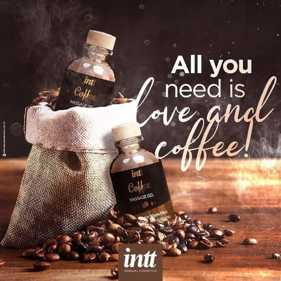 Їстівний масажний гель для інтимних зон Intt Coffee (30 мл) | Зображення 3