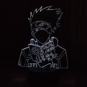 Акриловий світильник-нічник Какаши Хатаке 2 білий tty-n000454