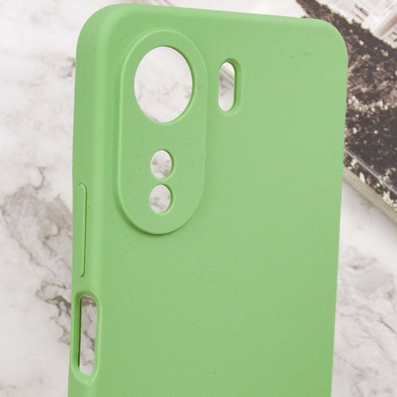 Чехол Silicone Cover Lakshmi Full Camera (AAA) для Xiaomi Redmi 13C / Poco C65 Мятный / Mint | Зображення 5
