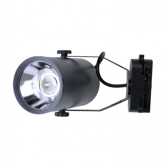 Светильник трековый поворотный LED 423/10W NW BK | Зображення 1