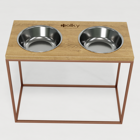 Миски на подставке для больших собак Hollky Base XL40 (2 × 1,8 л) BXL40-522640-GLNT | Зображення 3