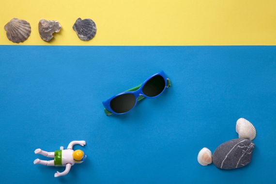 Детские солнцезащитные очки Koolsun сине-зеленые серии Flex (Размер: 0+) (KS-FLRS000) | Зображення 4