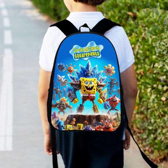 Рюкзак детский Губка Боб 34х27см,городской ранец для мальчика (00574)
