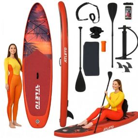 Сапборд SUP-дошка Atleto Miame 320 см надувна для плавання з сидінням та веслом 42400967