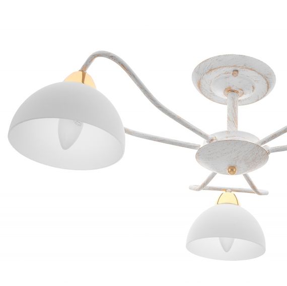 Люстра потолочная в спальню E14 40W WH (LK-636C/3) | Зображення 1