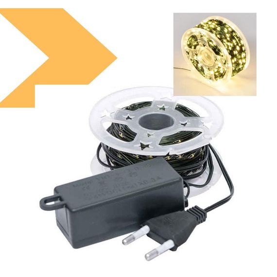 Гірлянда з зеленим проводом з таймером і пультом дистанційного керування 50м 6Вт 220V+USB GREEN LINE (47682-10142_899) | Зображення 1