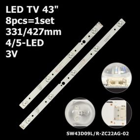 LED підсвітка TV 43" 43UJ6200 CRH-A4330300104L6CN CRH-A4330300105R6CN 8шт.