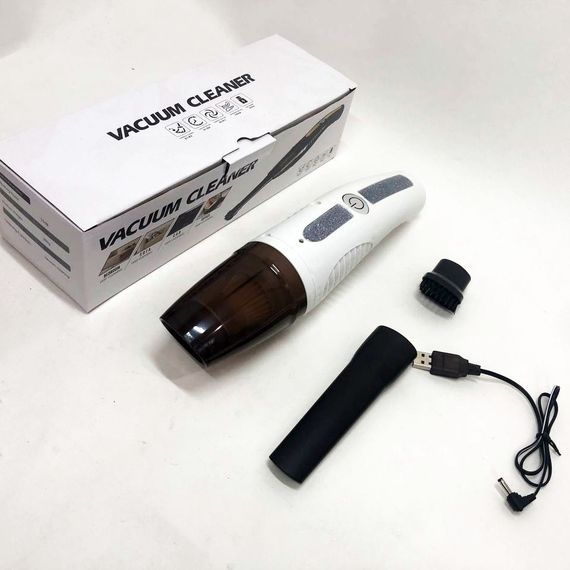 Автомобільний пилосос Car Vacuum Cleaner HY05 на АКУМУЛЯТОРІ. Колір: білий | Зображення 7