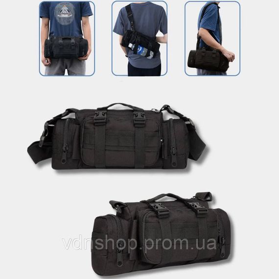 Чоловіча тактична сумка для чоловіків, Чоловіча сумка через плече нагрудна натовська тактична ND-46 | Зображення 7