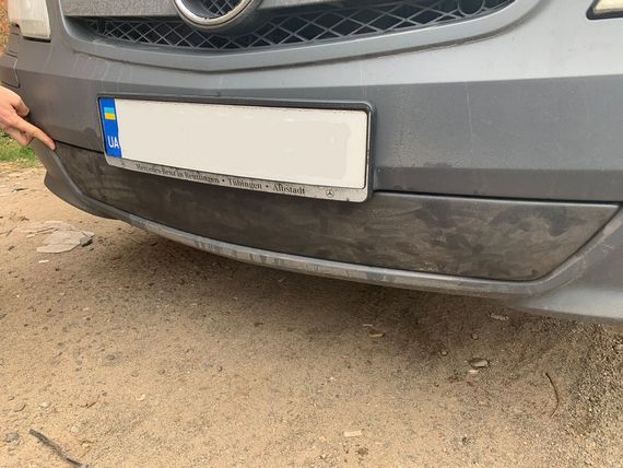 Зимова накладка на бампер (2010-2015) Глянсова для Mercedes Vito W639 рр | Зображення 1