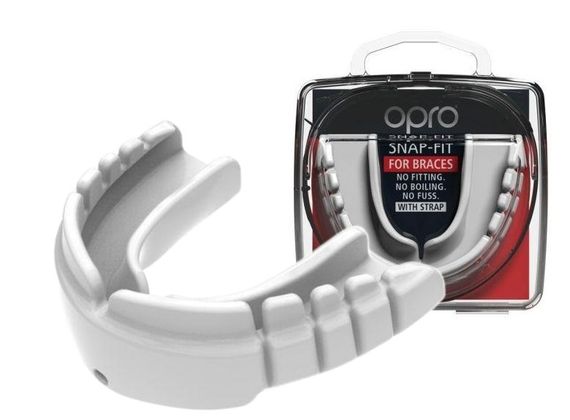 Капа OPRO Snap-Fit Braces під брекети доросла (вік 11+) White (art.002318004) | Зображення 2