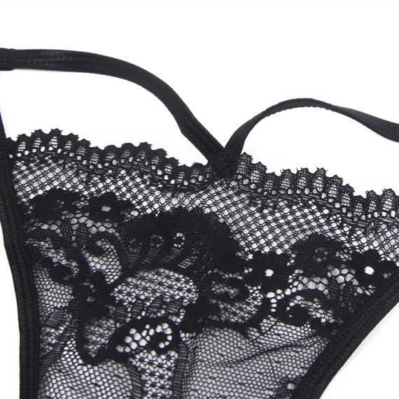 Стринги кружевные Star Night, чёрные, S Sex Aura | Зображення 7