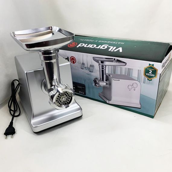 М'ясорубка VILgrand V221-PMG. Колір: срібний | Зображення 2