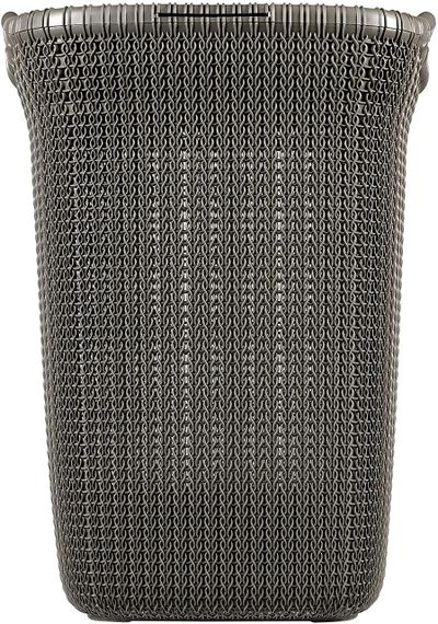 Корзина для белья пластиковая Curver Knit 57 л 03676 коричневая, прочная и удобная | Зображення 4