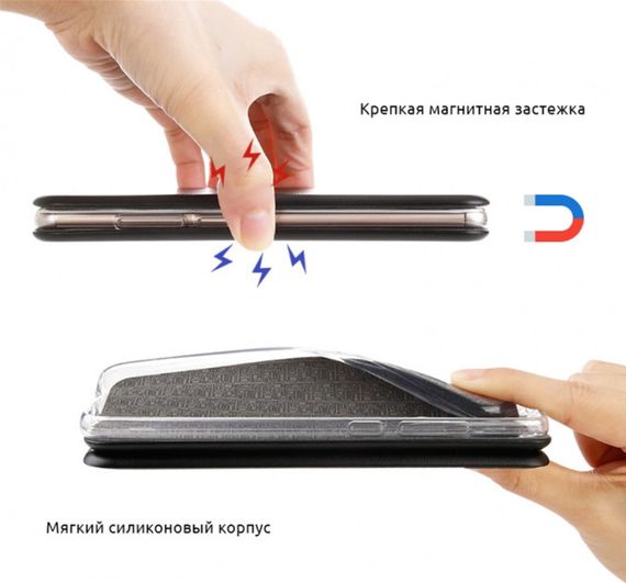 Чохол-книжка Xiaomi Redmi 7 Чорний G-Case Ranger | Зображення 2