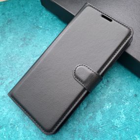 Чохол книжка з кишенями для карт на Xiaomi Redmi 12C колір Чорний