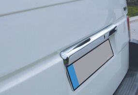 Планка над номером (нерж.) Дверь ляда, Carmos - Турецкая сталь для Volkswagen T4 Caravelle/Multivan