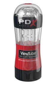 Мастурбатор Pipedream PDX Elite Viewtube See-Thru Stroker прозрачный, 18.5 см sexstyle