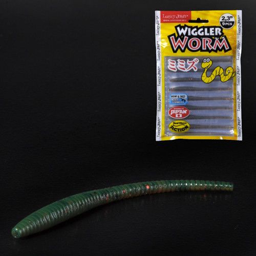Слаги 2,3" съедобные искусственные LJ Лаки Джон Pro Series WIGGLER WORM 140153-PA16