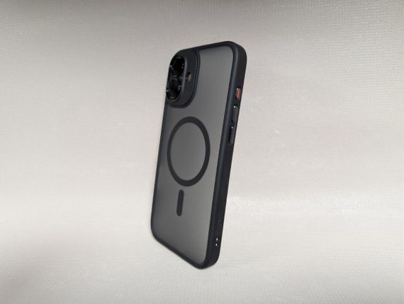 Чехол для iPhone 16 Plus / Айфон 16 Плюс, Rock Guard, гибридный, крепкий, с MagSafe, черный | Зображення 3