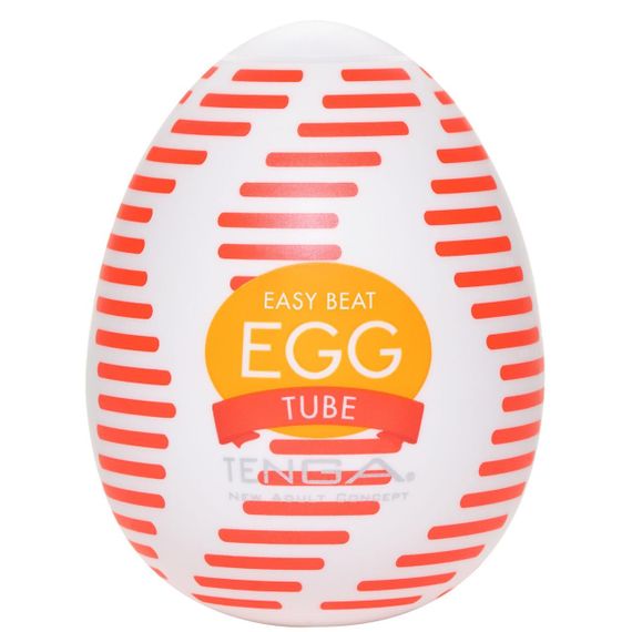 Мастурбатор-яйцо Tenga Egg Tube, рельеф с продольными линиями Sex Aura