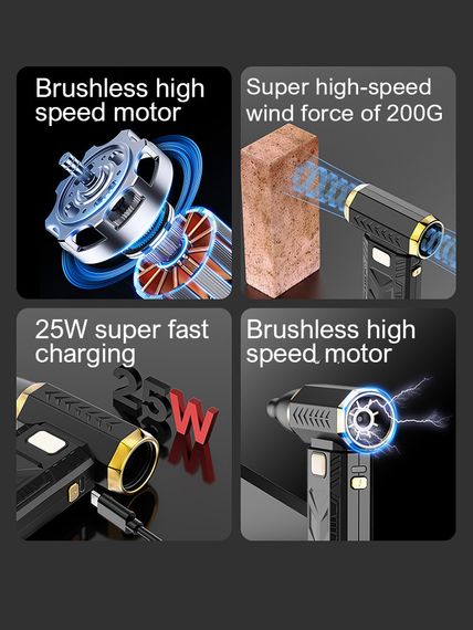 TurboAir 2in1 Pro — потужний повітряний бластер з функцією всмоктування | Зображення 7