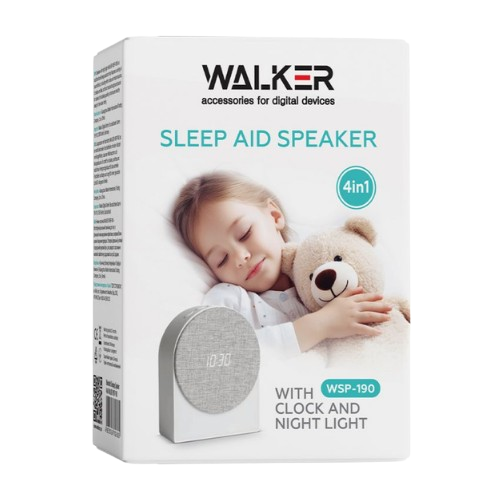 Портативна колонка 4в1 (нічник/годинник/будильник) WALKER WSP-190 | Зображення 3