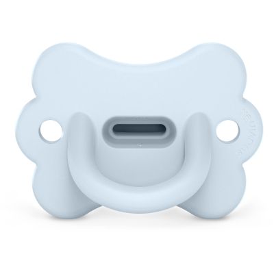 Пустышка Suavinex Colour Essence фізіологічна у формі метелика, 0-6 місяців, блакитна (308912)